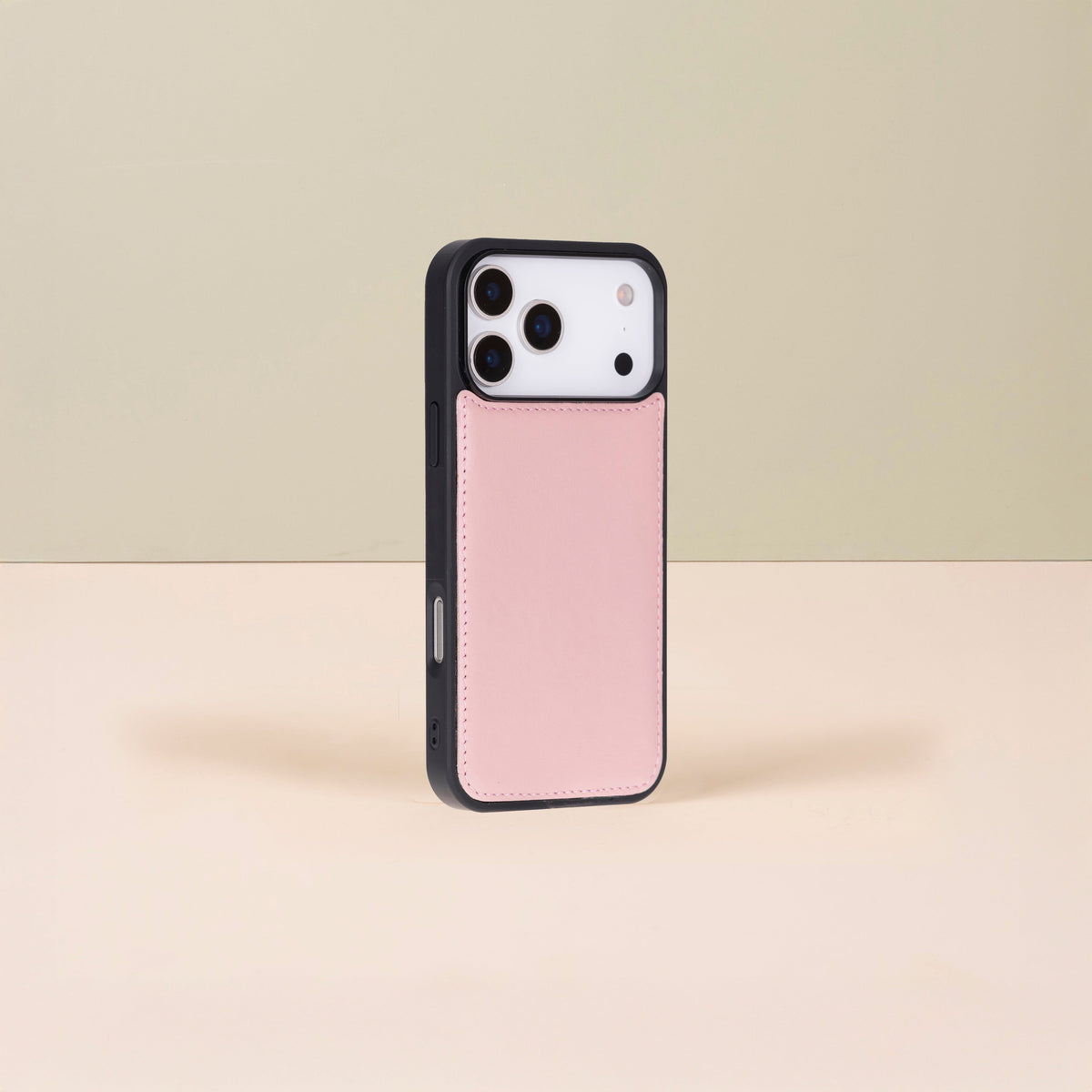 Leather iPhone 17 Pro  Wallet Case – Pink - Austin
