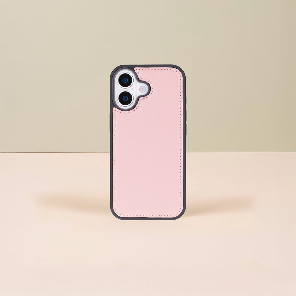 Leathere iPhone 17 Wallet Case – Pink - New York