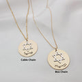 Star Of David Disk With Hebrew Name Necklace