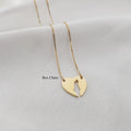 Israel Map Heart Necklace