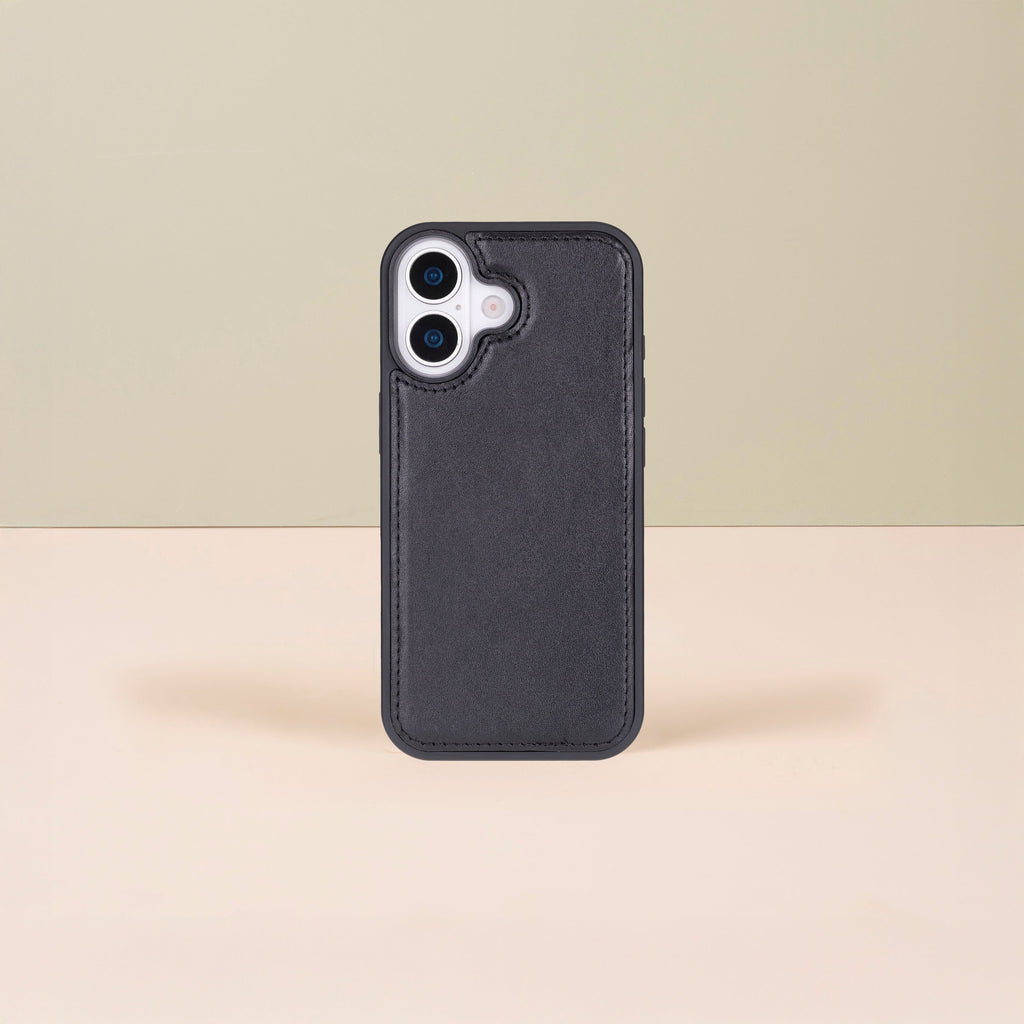Leathere iPhone 17 Wallet Case – Black - New York