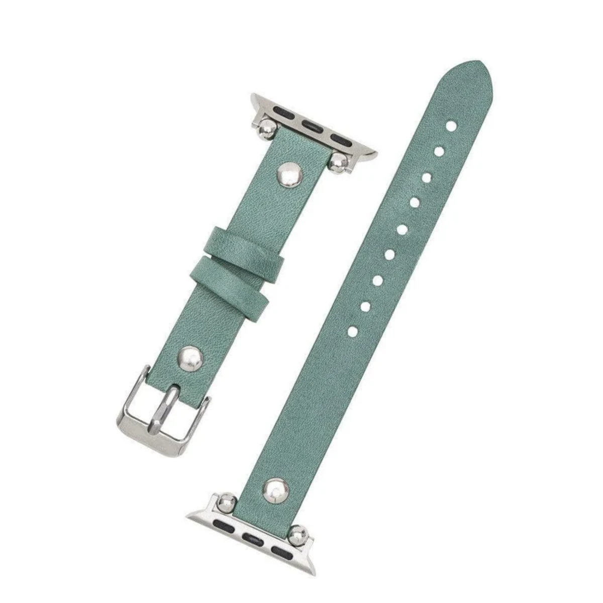 Apple Watch Light Mint Green Leather Strap - Detroit