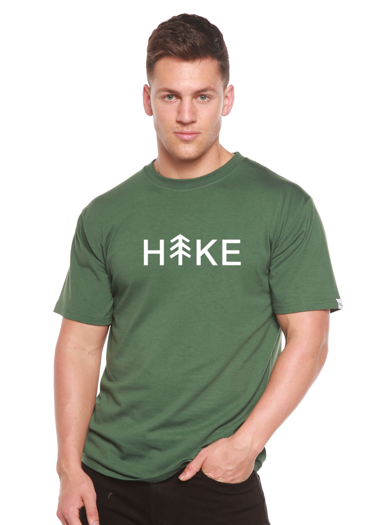Hike Men's Bamboo Viscose/Organic Cotton Short Sleeve Graphic T-Shirt