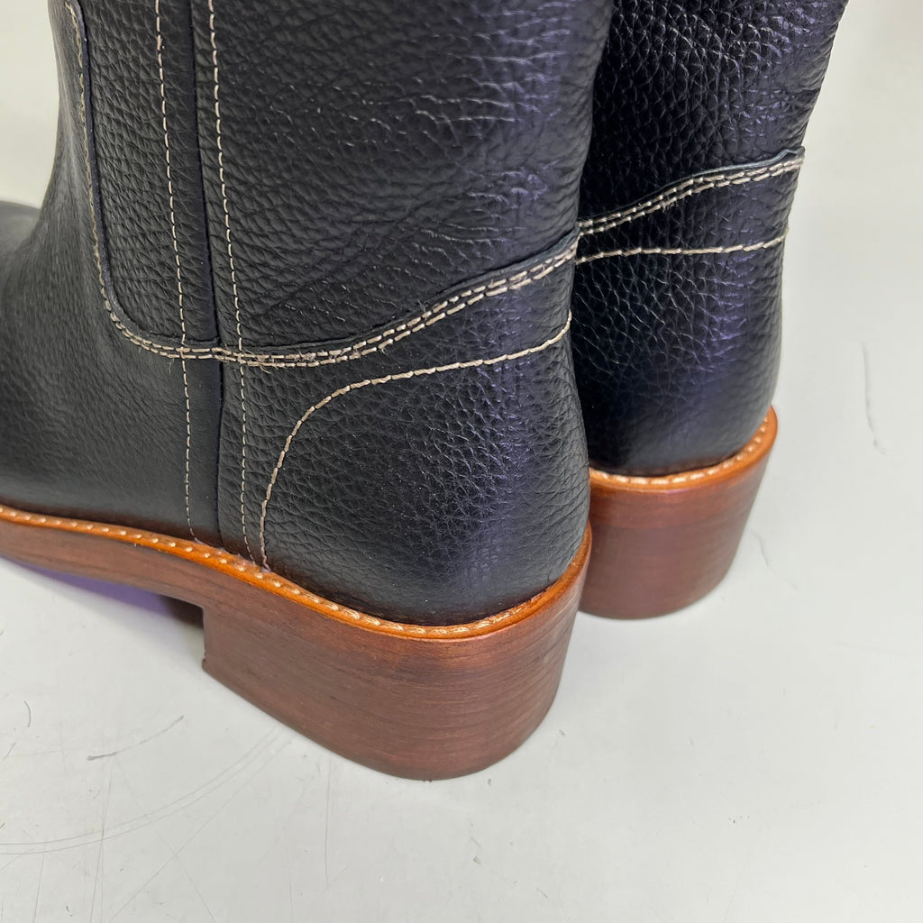 FREE PEOPLE Blaze Pull On Boot Women's Sz 10 Victorian Black Leather 88905880