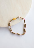 Hazelwood + Rose Quartz || Beaded Necklace