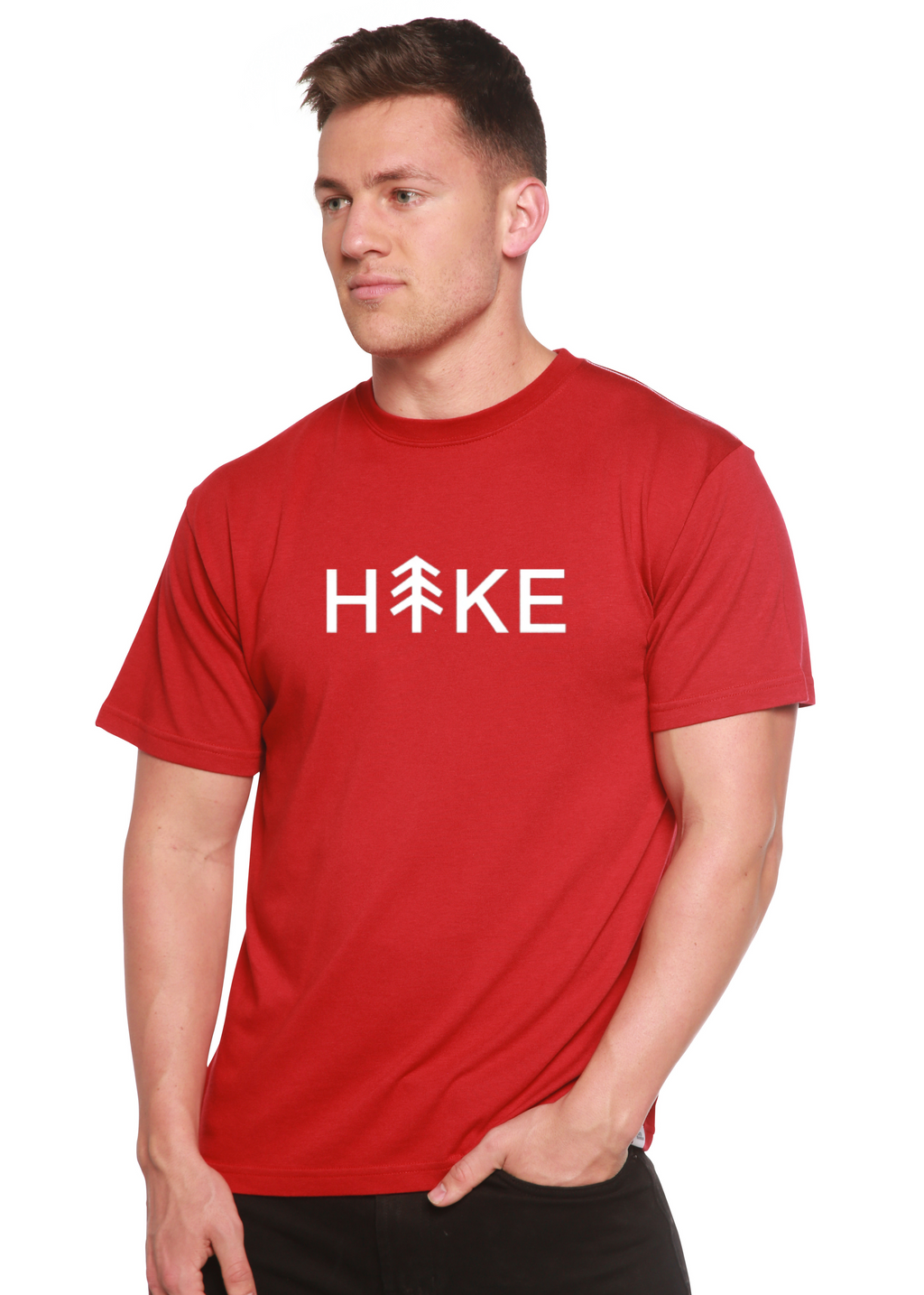 Hike Men's Bamboo Viscose/Organic Cotton Short Sleeve Graphic T-Shirt