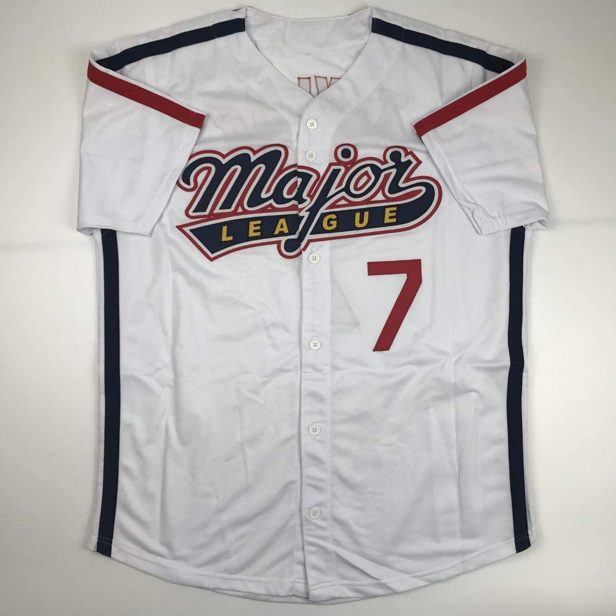 Autographed/Signed Tom Berenger Jake Taylor Major League Cleveland Baseball Jersey JSA COA