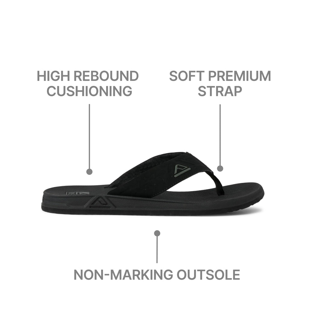 Reef Phantoms Mens Beach Flip Flop, Water Friendly, Soft and Supportive Molded Footbed, Black, 11Reef Phantoms Mens Beach Flip Flop, Water Friendly, Soft and Supportive Molded Footb…