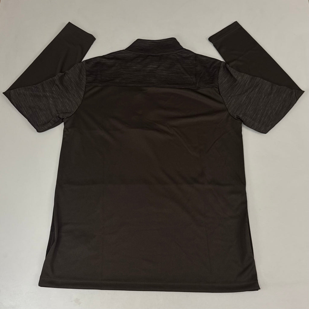 NFL Cleveland Browns Quarter Zip Pullover Shirt Long Sleeve L Brown 1802969
