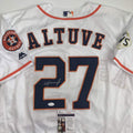 Autographed/Signed Jose Altuve Houston White Baseball Jersey JSA COA
