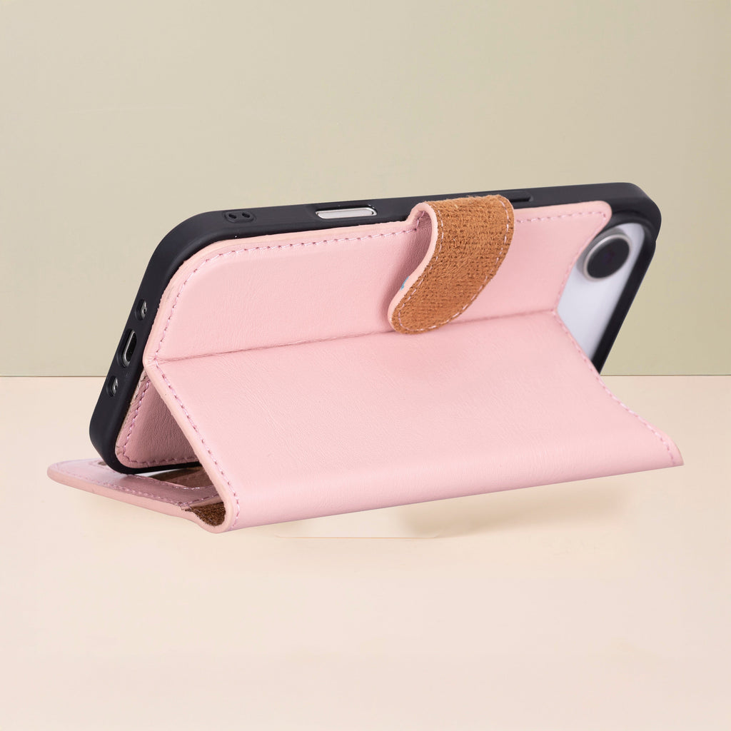 Premium Leather iPhone Air Wallet Case – Pink - Austin