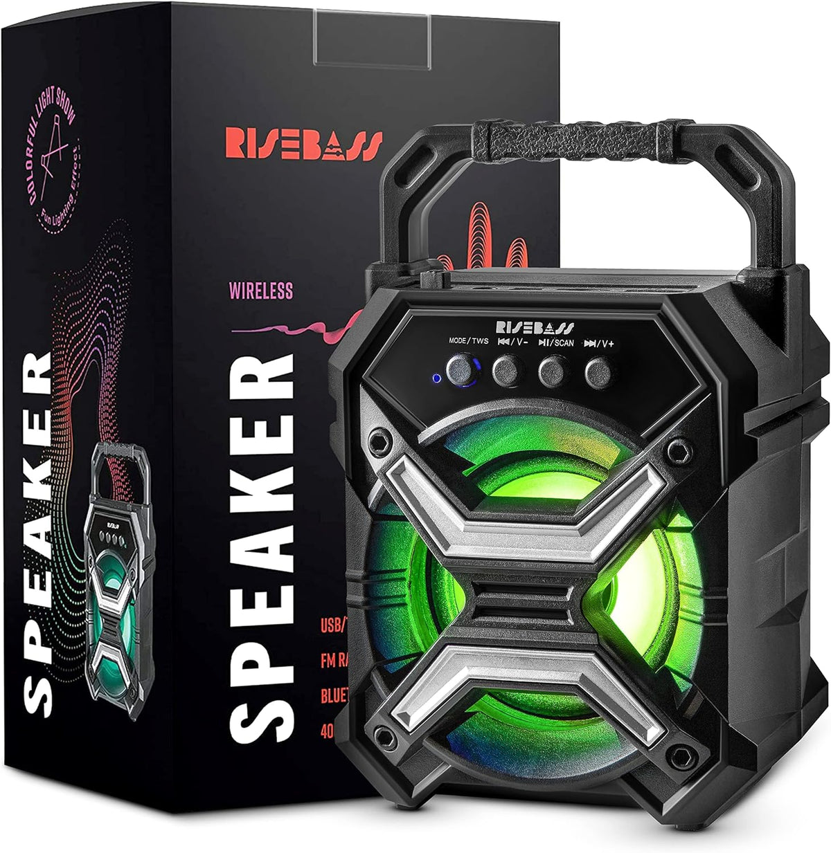 7-inch Portable Wireless Bluetooth Speaker w/ TWS Function