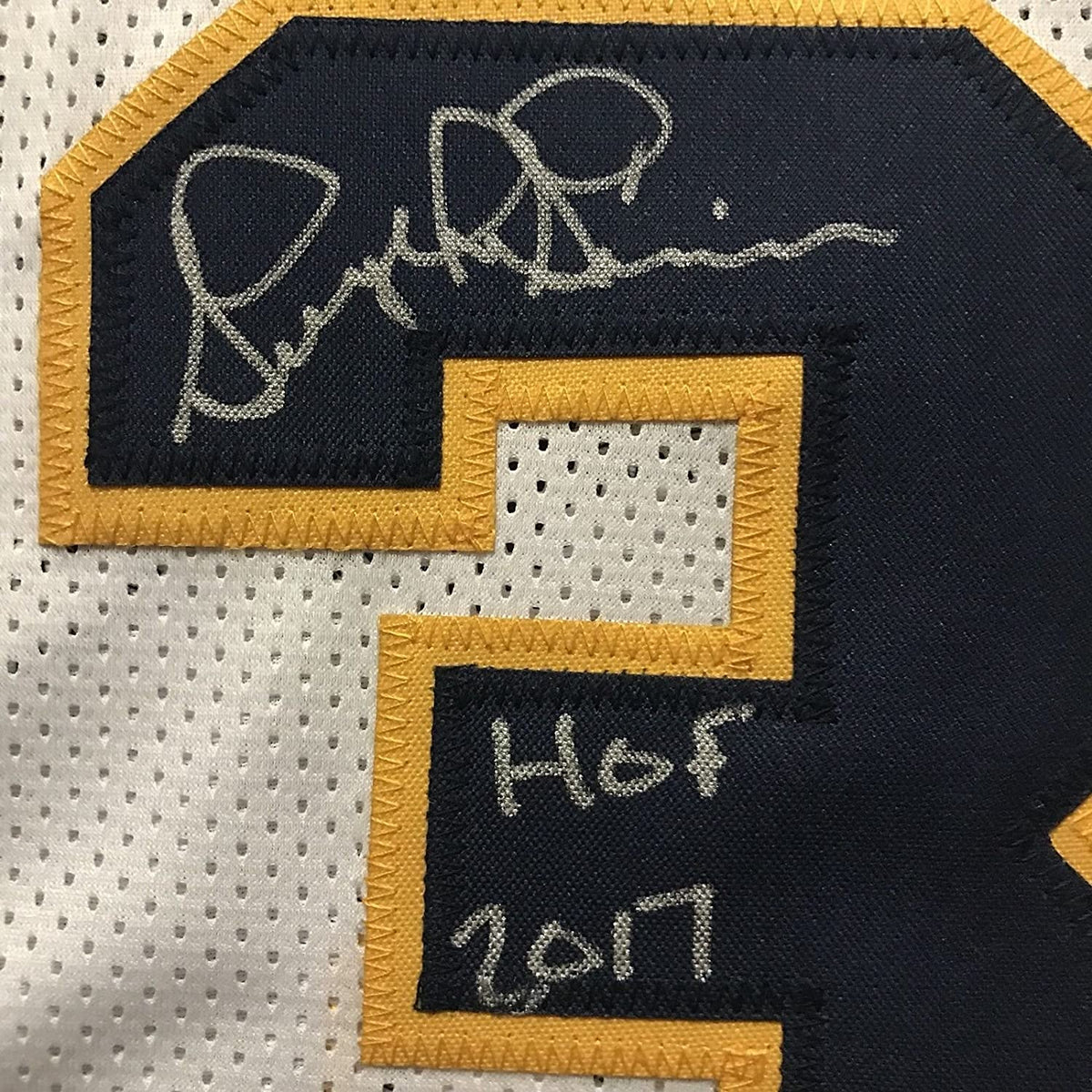 Framed Autographed/Signed George McGinnis HOF 17  35x39 Indiana White Basketball Jersey JSA COA