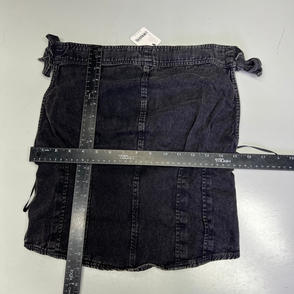 FREE PEOPLE 100% Cotton Louie Indigo Top Women's Sz L Black 98546724