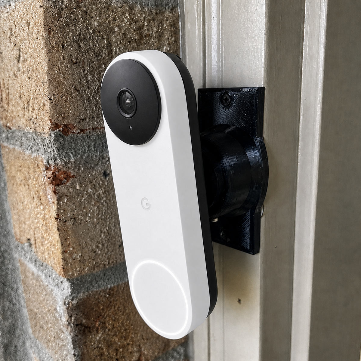 0-35° Adjustable Swivel Mount | Google Nest Wired Doorbell (2nd Gen & 3rd Gen) | Side Wall Install