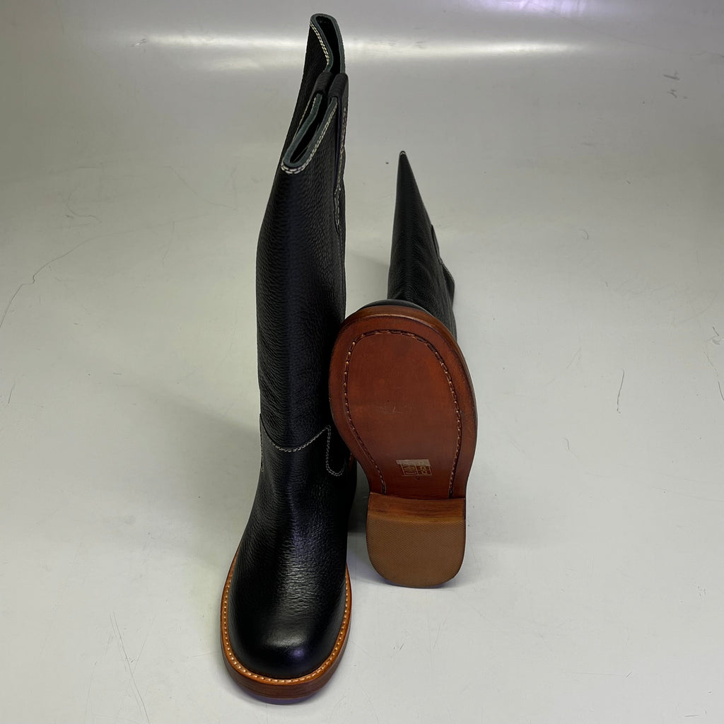 FREE PEOPLE Blaze Pull On Boot Women's Sz 10 Victorian Black Leather 88905880