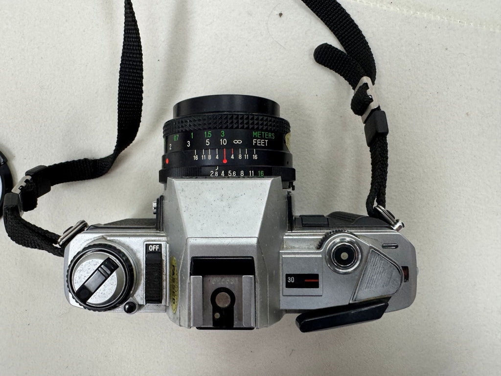 Minolta X-370 Film Camera + Lenses, Polarizer, Carry Case