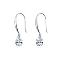 Stacking Droplet Pendant Necklace and Stud Earrings Set in Sterling Silver