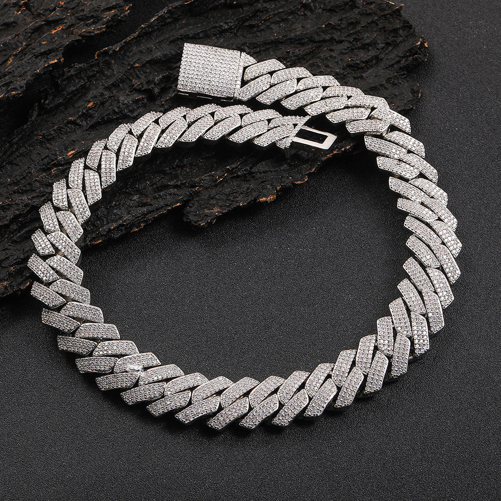 Diamond-Cut Cuban Chain Necklace in Gold or White Gold – Bold Hip Hop Jewelry