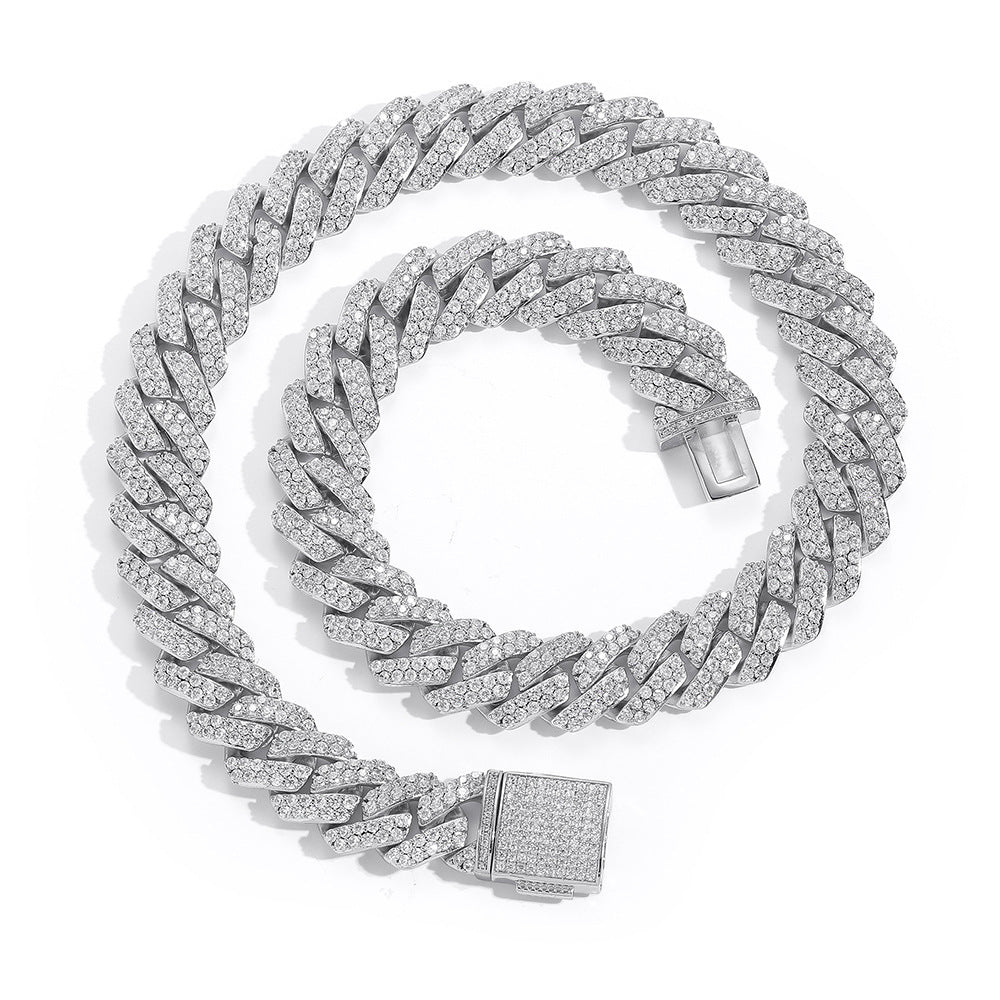 Diamond-Cut Cuban Chain Necklace in Gold or White Gold – Bold Hip Hop Jewelry