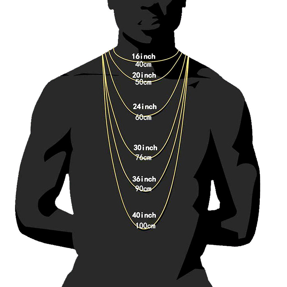 Twisted Rope Chain Necklace in Stainless Steel – Hip Hop Style Unisex Jewelry