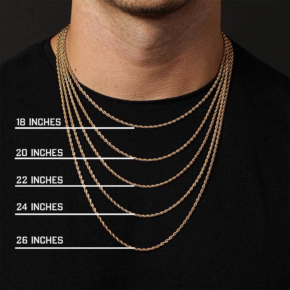 Twisted Rope Chain Necklace in Stainless Steel – Hip Hop Style Unisex Jewelry