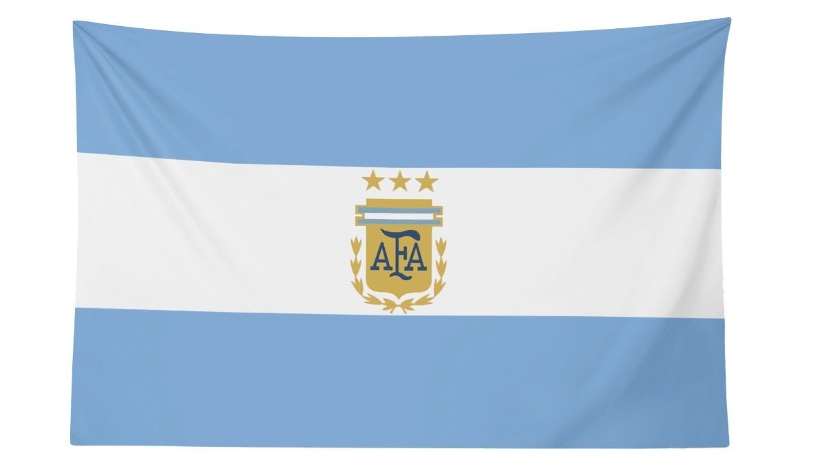 Argentina National Football Team AFA Crest Flag For 2026 World Copa