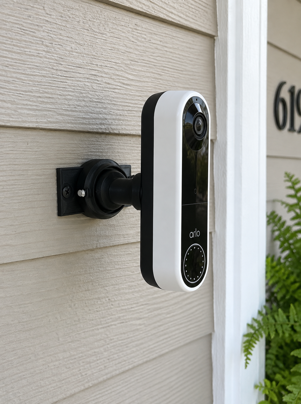 15-90° Perpendicular-Wall Mount for Arlo Essential Wire-Free (AVD2001) | Turn the 180° Camera Toward Visitors