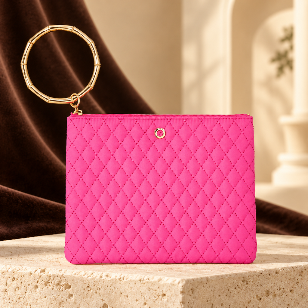 Big O® Bracelet Pouch – Tickled Pink Quilted