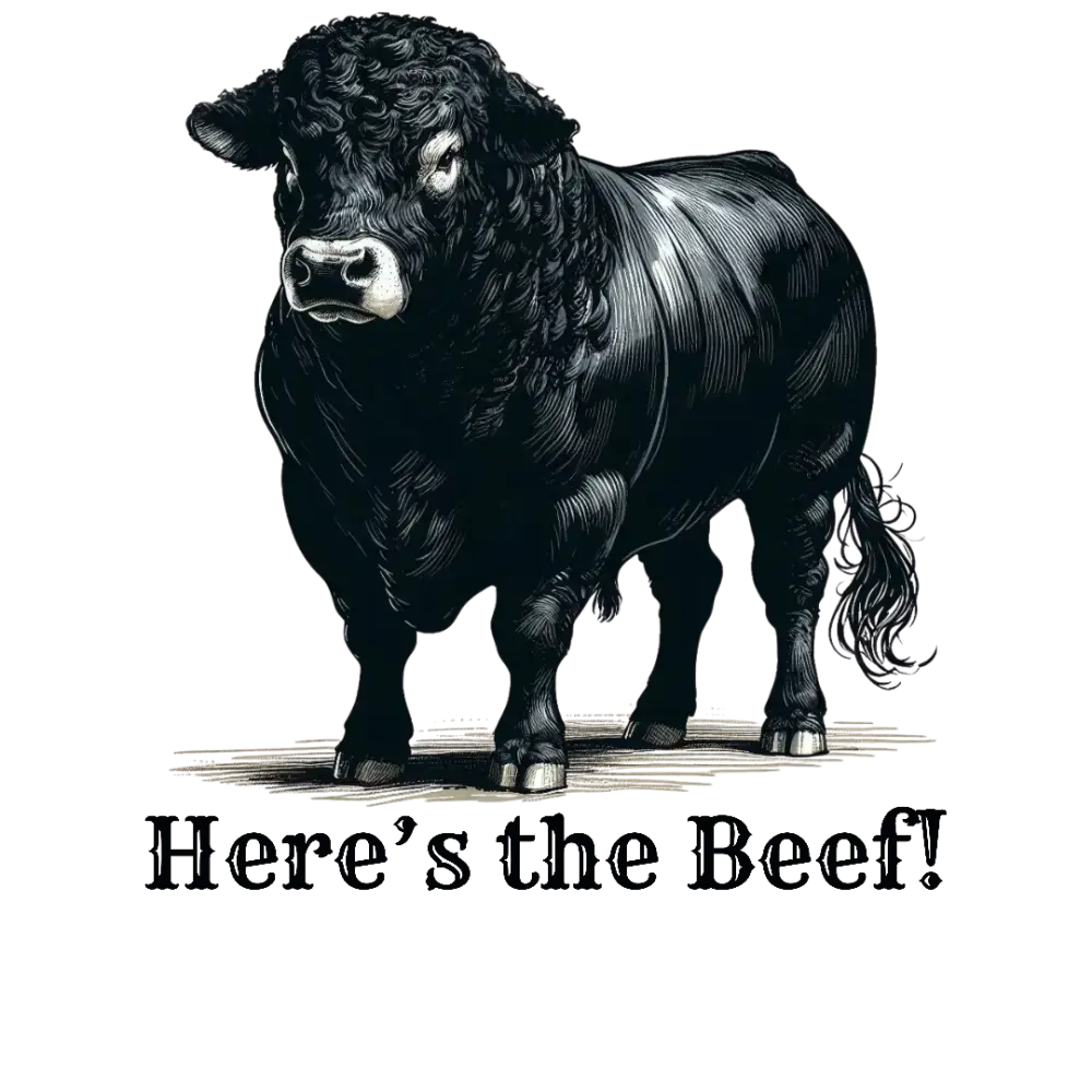 Black Angus Bull Snapback Truckers Hat, Farmers and Rancher Cap