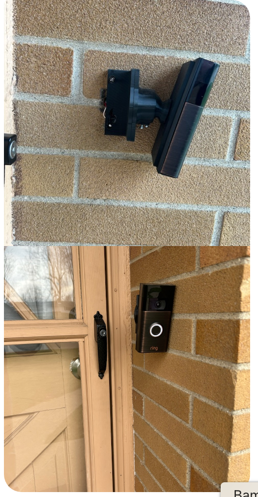 Adjustable Swivel Add-on | Side Mount Adapter for Wall or Brick | For custom bracket side wall