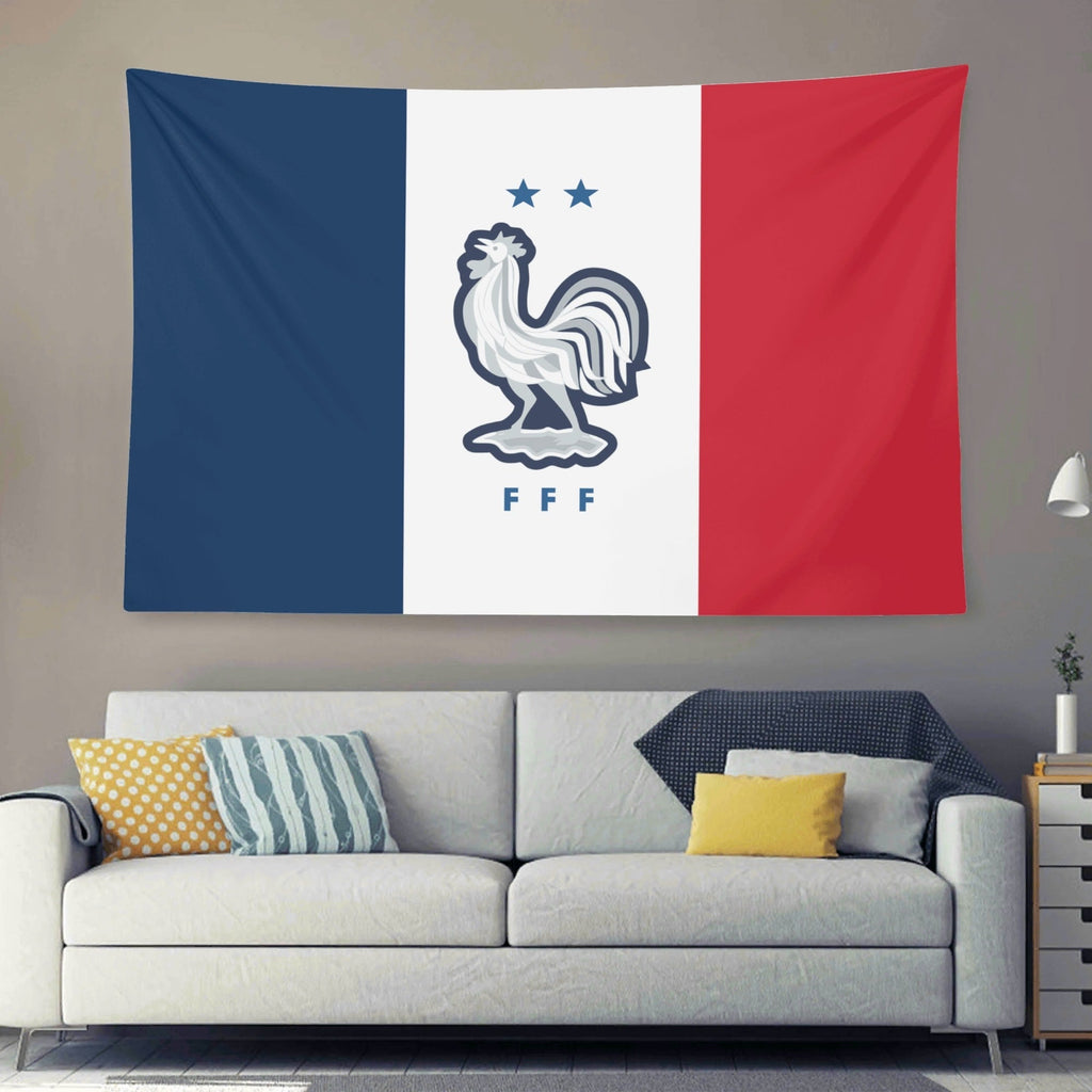 France National Football Team FFF Le Coq Gaulois Crest Flag  For 2026 World Copa