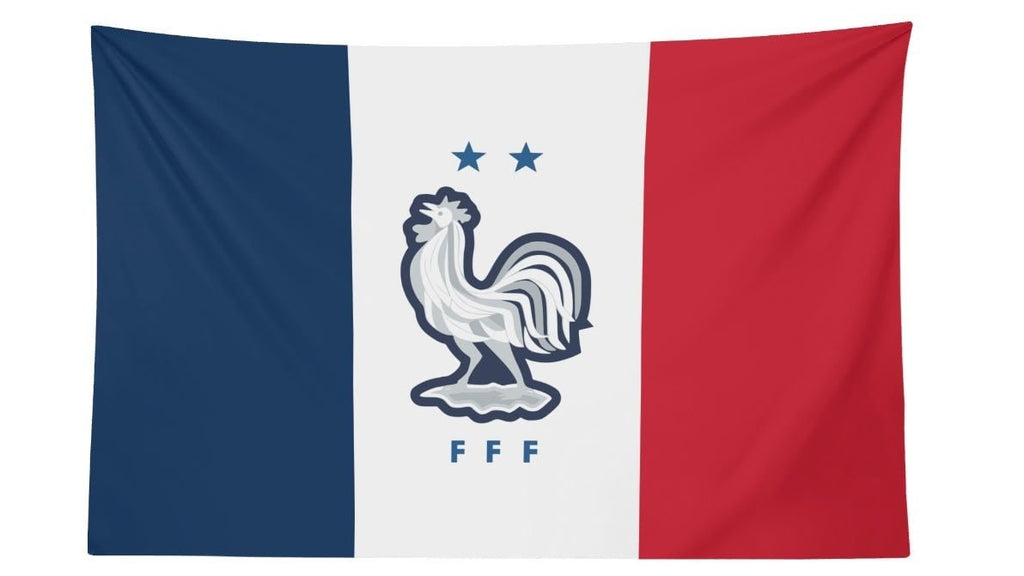 France National Football Team FFF Le Coq Gaulois Crest Flag  For 2026 World Copa