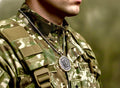 Saint Michael Necklace, Defend Me, Gold Frame