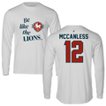 Bethesda University Basketball Light Gray Be Like Us Long Sleeve - #12 Jordan McCanless