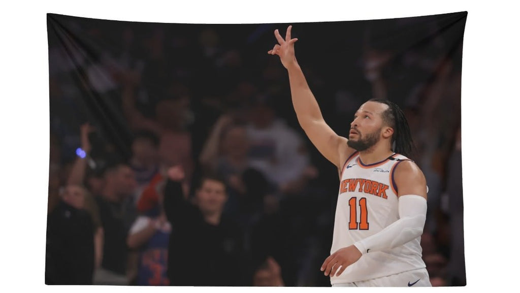 Jalen Brunson 3 Point Celebration Flag