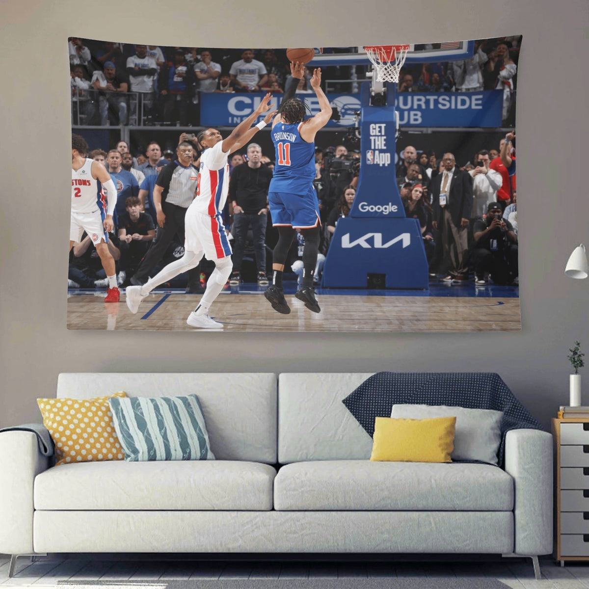 Jalen Brunson Game Winner Vs Pistons Flag