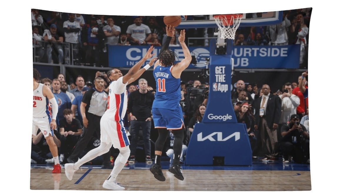 Jalen Brunson Game Winner Vs Pistons Flag