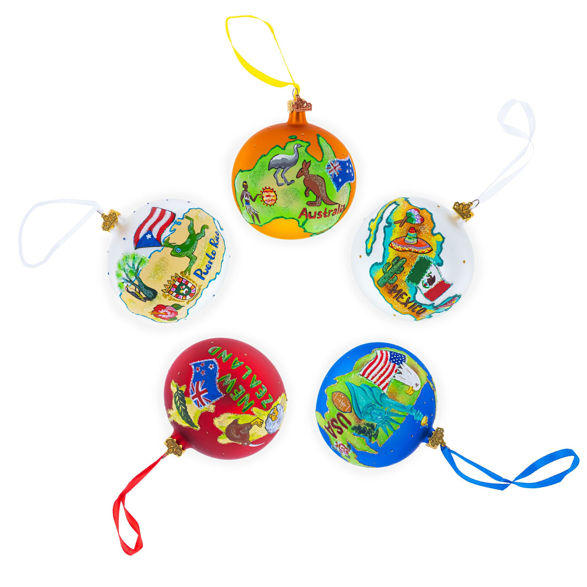 Petra, Jordan Glass Ball Christmas Ornament 4 Inches