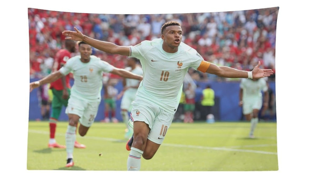 Kylian Mbappe France Vs. Morocco Celebration Flag For 2026 World Copa