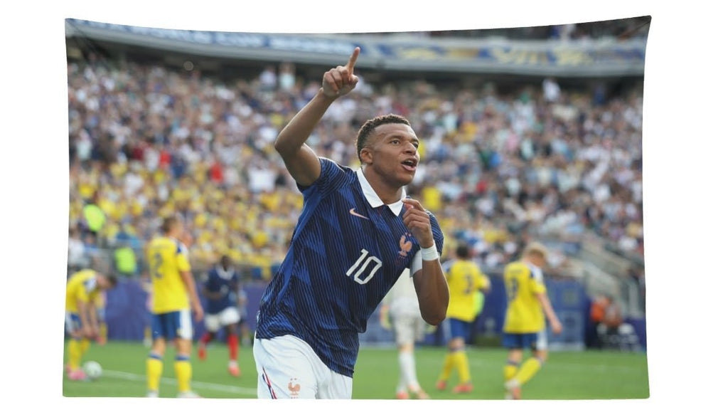 Kylian Mbappe France Vs. Sweden Celebration Flag For 2026 World Copa