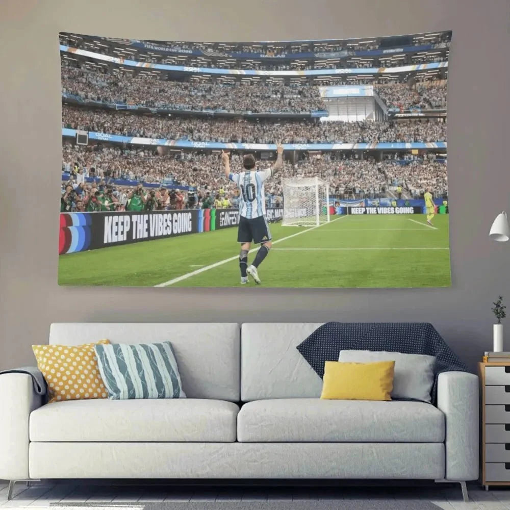 Lionel Messi Argentina Vs. Austria Flag For 2026 World Copa