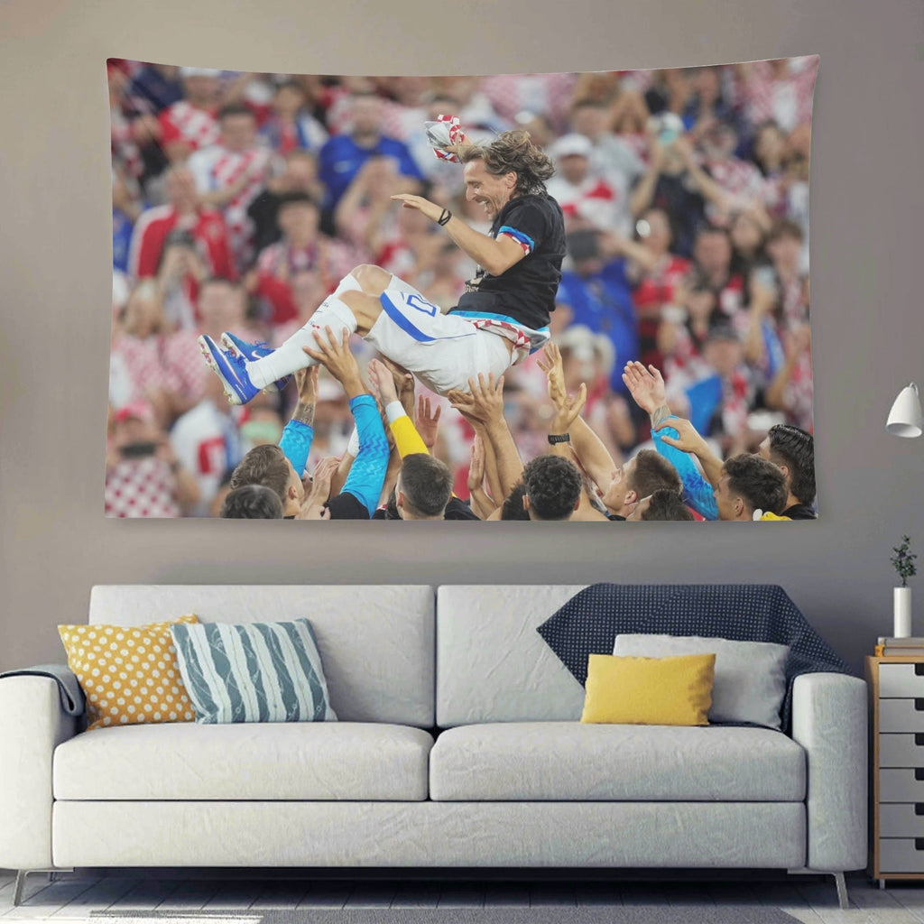 Luka Modric Croatian Celebration Flag For 2026 World Copa