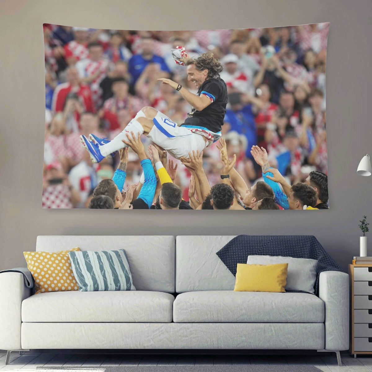 Luka Modric Croatian Celebration Flag For 2026 World Copa