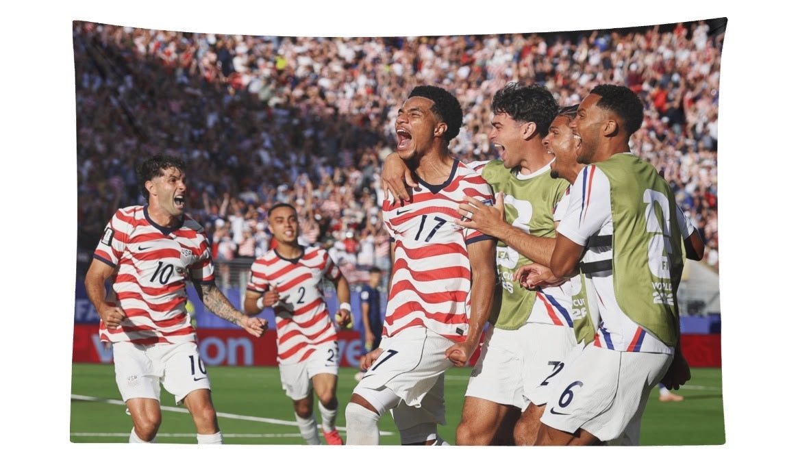 Malik Tillman United States Vs. Belgium Flag For 2026 World Copa