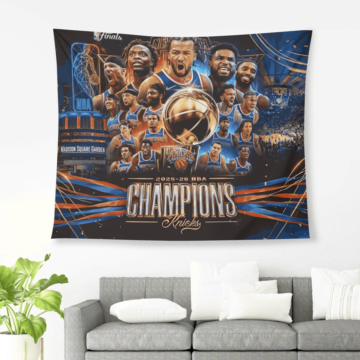 New York Knicks NBA Finals Champions Flag