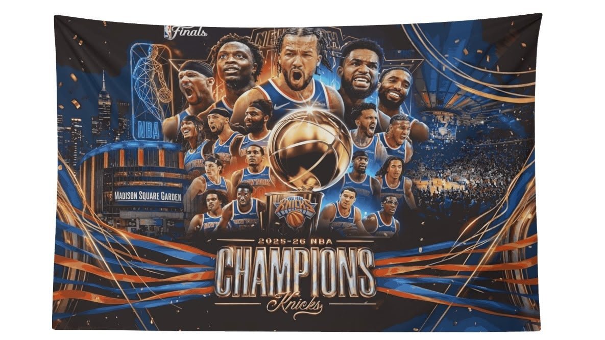 New York Knicks NBA Finals Champions Flag