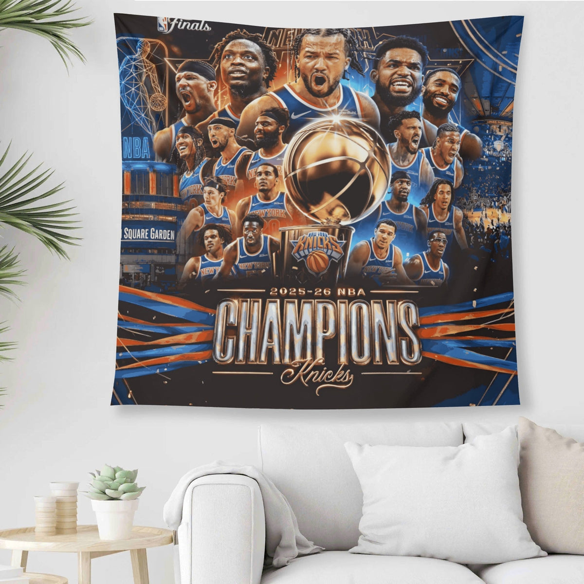 New York Knicks NBA Finals Champions Flag