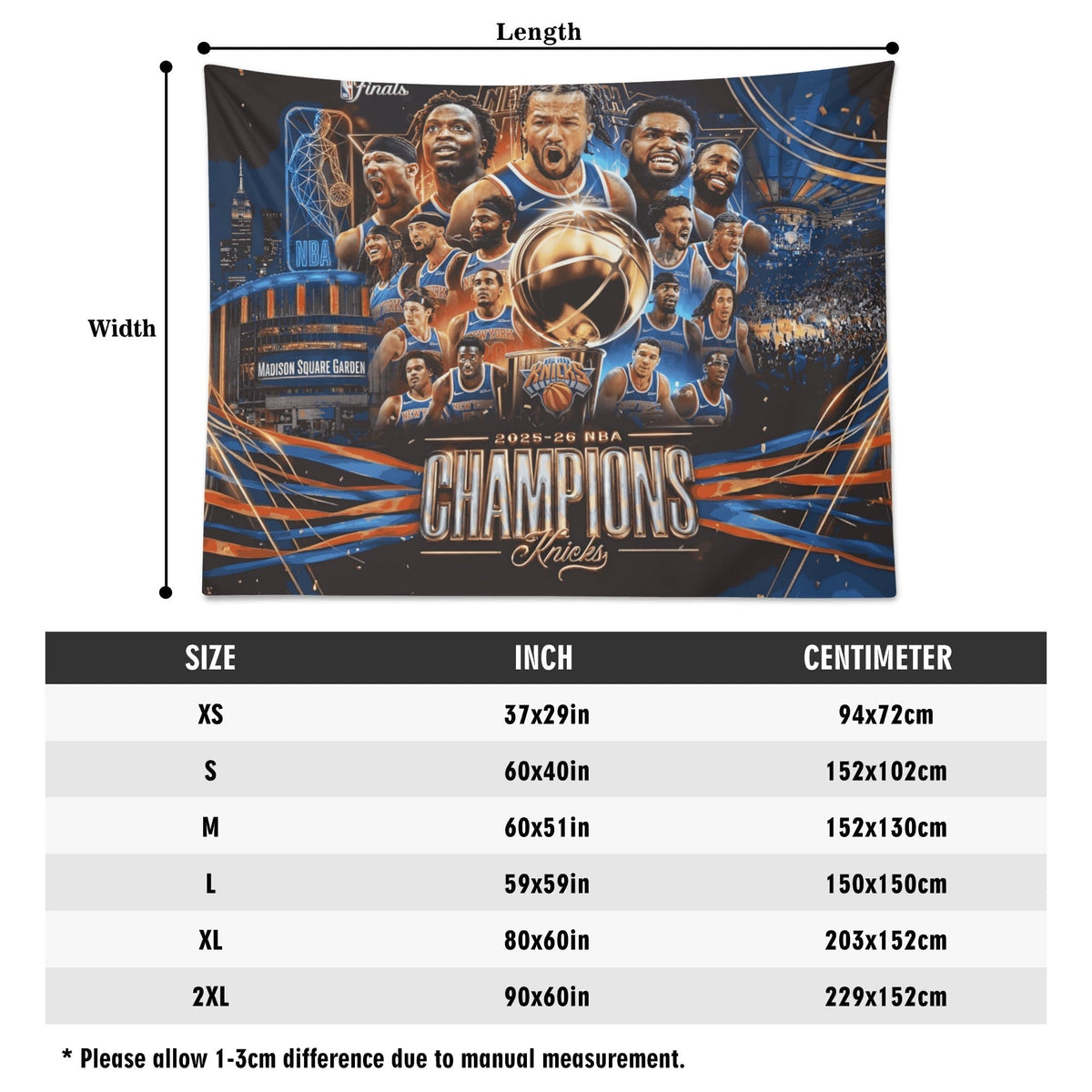 New York Knicks NBA Finals Champions Flag