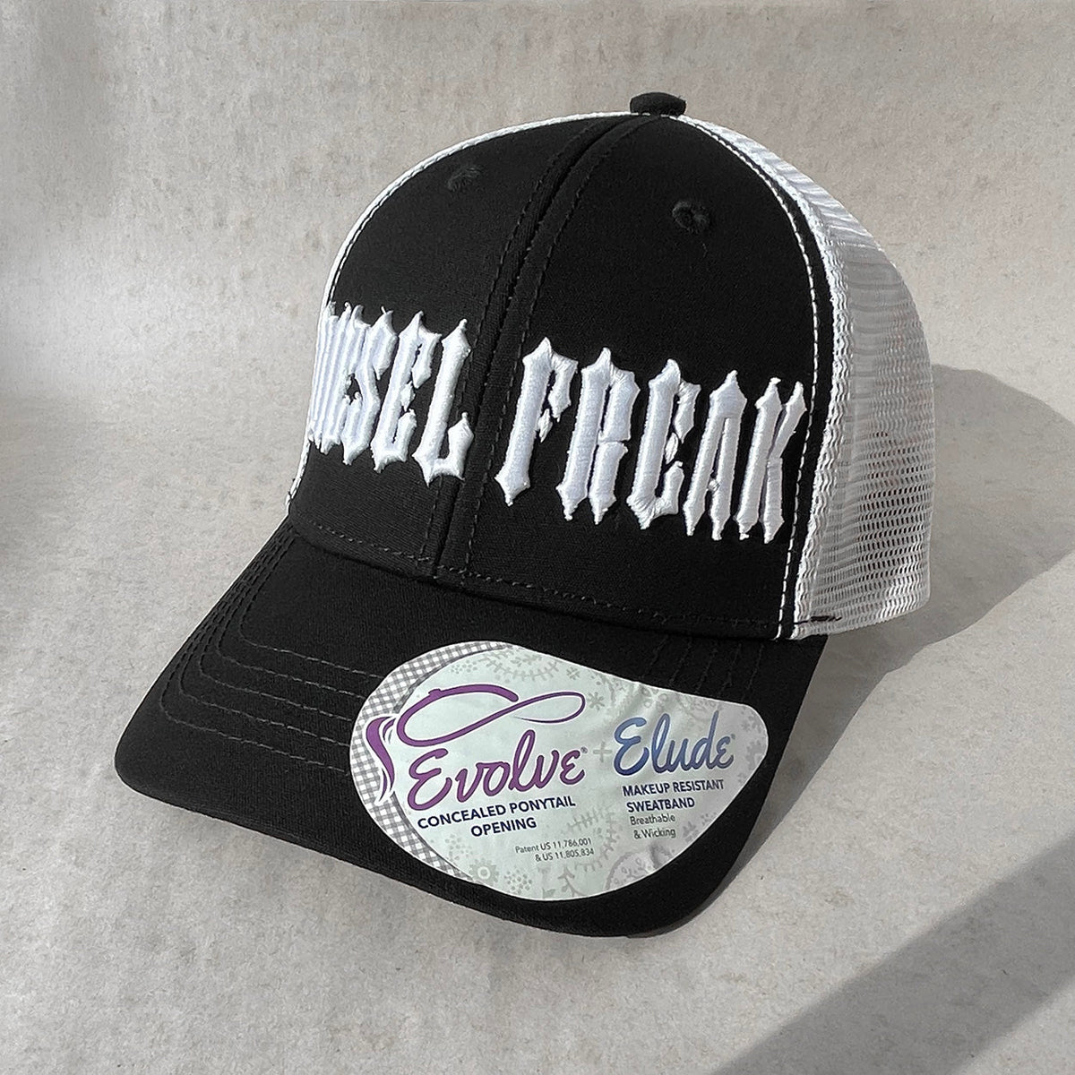 Piston Head Puff White Ponytail Hat